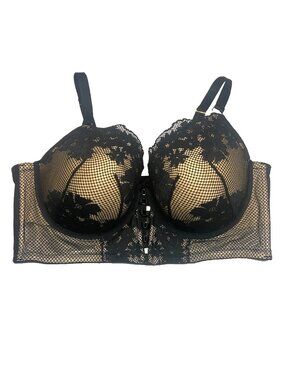 Cacique Bra Womens 44DD Full Coverage Underwire Padded Support Lace Plus Size